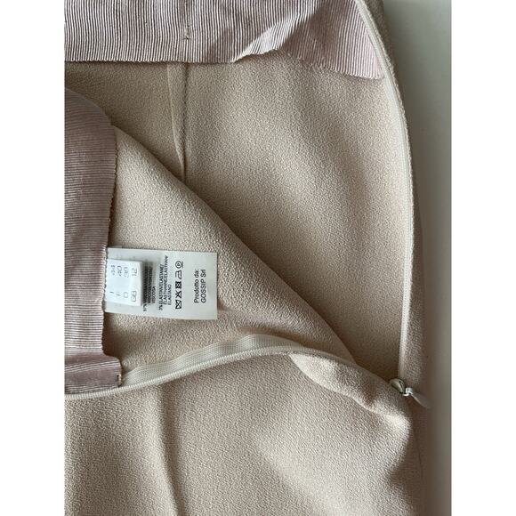 Antonelli Firenze Trousers Pants Women Italy Sz 44( US 8 ) 29x35 Cream Wide Leg - Picture 6 of 12